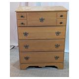 Vintage 4-Drawer Wood Dresser Chest