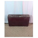 Vintage Wooden Suitcase Trunk Storage Box