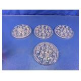 Clear Glass Floral Frog Holders