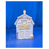 Ceramic Cookie Barn Canister