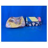 XOXO Handbag and Patterned Clutch Purse