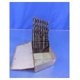 Vtg Bendix Huot Metal Drill Bit Set w/ Index Case