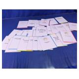 Assorted Greeting Cards w/ Shaped Clips Lot