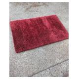 Unique Loom Lotus Collection Red Shag Area Rug