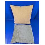 Textured Decorative Throw Pillows Duo