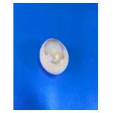 Polished Yellow Onyx Marble Decorative Egg