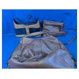 Realer Handbags & Two-Tone Shoulder Bag Set