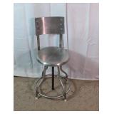 Vintage Industrial Swivel Drafting Stool