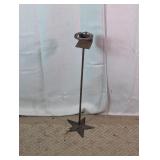 Rustic Cast Iron Horseshoe Star Stand