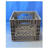 Black Plastic Milk Crate