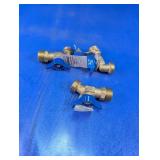 Everbilt 3/4" Brass No-Kink Hose Bibbs Trio