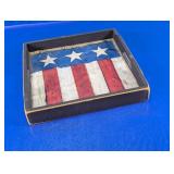 Patriotic Wooden American Flag Decorative Tray