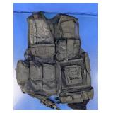 Black Tactical Mesh Vest with Utility Pouches Lot