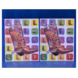 Houston Rodeo 1998 Postcards Duo