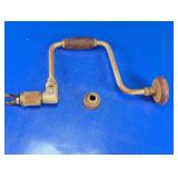 Vintage Hand Brace Drill & Chuck Attachment