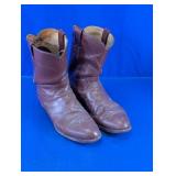 Vintage Justin Brown Leather Western Boots