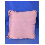 Vintage Newport Pink Polka Dot Throw Pillow