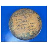 Decorative Round Wooden Floral Music Plaque