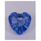 Swarovski Blue Crystal Heart Paperweight