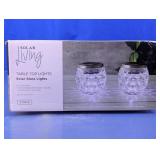 Solar Living Glass Tabletop Lights 2-Pack