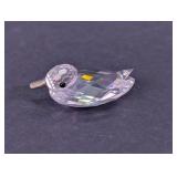Swarovski Silver Crystal Mini Duck Figurine