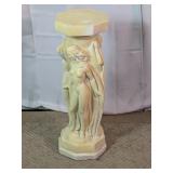 Classical Maiden Sculptural Pedestal Column Stand