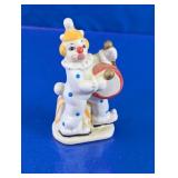 Ceramic Clown Drummer Figurine