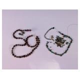 Natural Gemstone Bead & Eyeglass Chain Lot