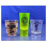 Vintage Souvenir Shot Glass Trio