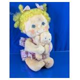 Precious Hugs Yellow Hair Baby Plush Doll