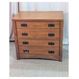 Wood Two-Drawer Storage Chest