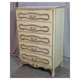 Vintage French Provincial 5-Drawer Tallboy