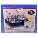 Geometric 13-Piece Martini & Shrimp Cocktail Set