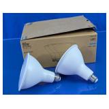 90-Watt Equivalent PAR38 LED Flood Light Bulbs Set
