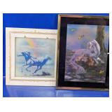 Unicorn Fantasy Framed Artwork Set