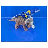 Dinosaur Toy Lot: Bat-Tech Rex & Triceratops Duo