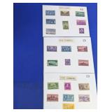 Vtg US Commemorative Stamps Display Card Lot