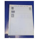 Vtg Postage Stamp Album w/ Mounted Stamps
