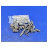 Assorted Lead Fishing Sinkers & Weights Lot