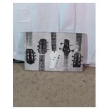 Guitars Headstocks Canvas Wall Art Print
