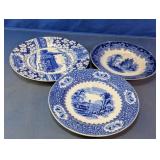 Flow Blue & Adams England Plate Assortment