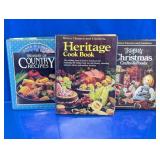 Vintage Cookbook & Christmas Crafts Book