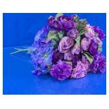 Artificial Purple Floral Bouquet Arrangements Lot