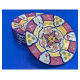 Pier 1 Hand-Painted Vallarta Plates Set