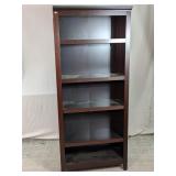 Dark Espresso 5-Shelf Bookcase