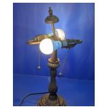 Vintage Bronze Dual Socket Table Lamp Base