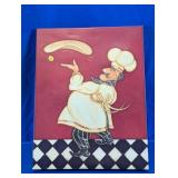 Vintage Tuscan Italian Chef Canvas Wall Art Print