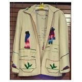 Vtg 50ï¿½s Mexican Tourist Wool Jacket