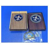 Vtg Boy Scouts Plaques, Medallion & Patch Lot