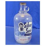 Vtg Silver Seal Glass Distilled Water Jug